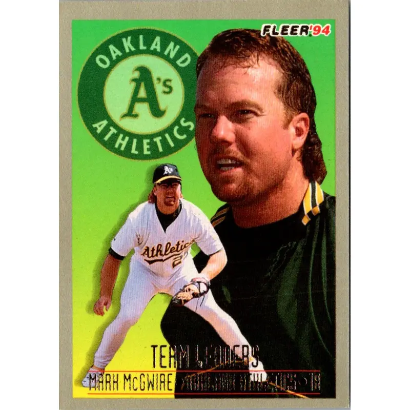 1994 Fleer Team Leaders Mark McGwire #11
