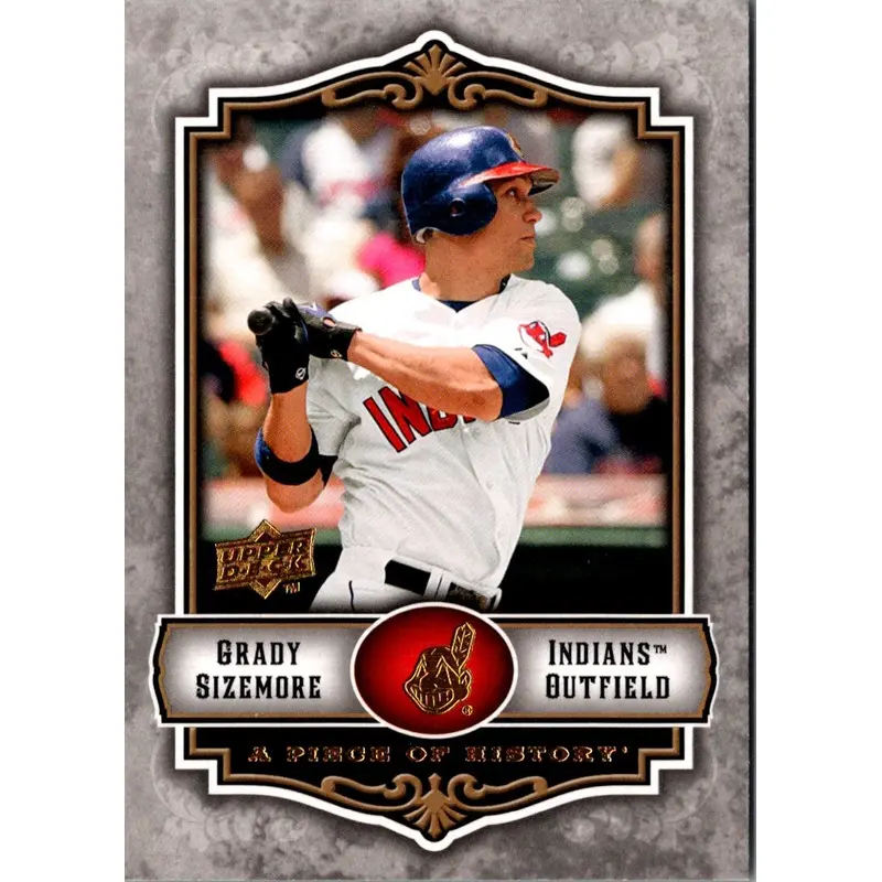 2009 Upper Deck A Piece of History Grady Sizemore #28