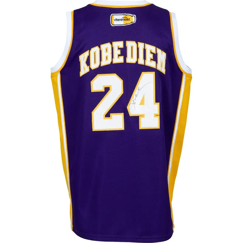 Kobe Bryant "Kobe Diem" Signed Los Angeles Lakers Jersey PSA DNA & Beckett COA