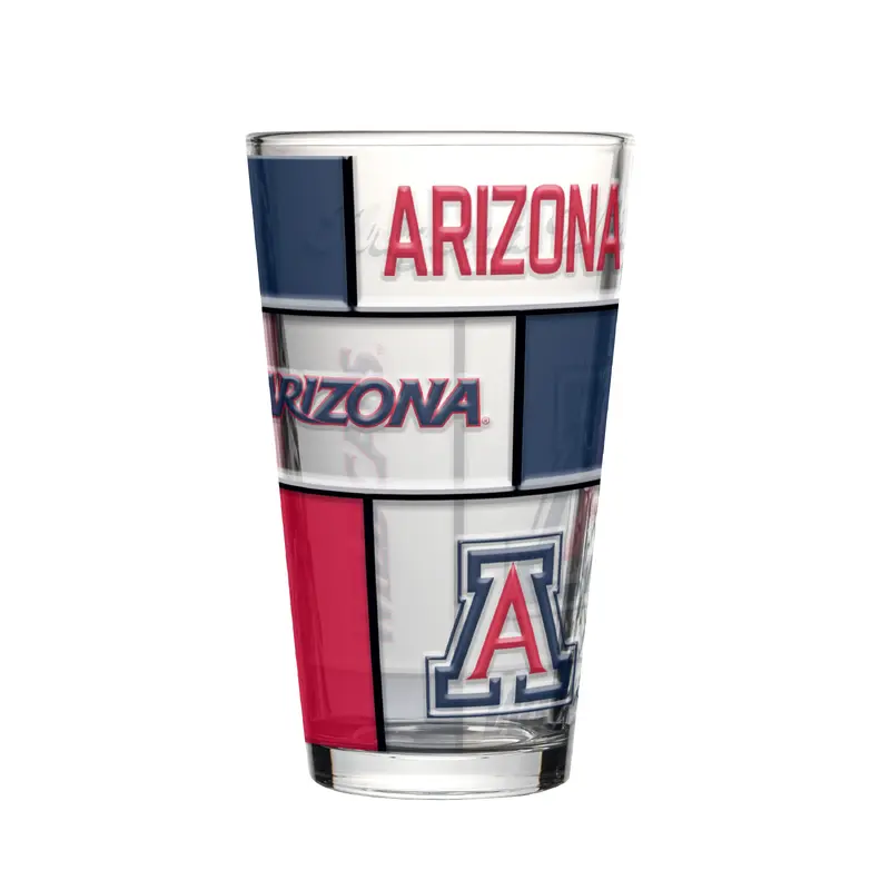 Arizona 16oz Quilted Stained Pint Glass