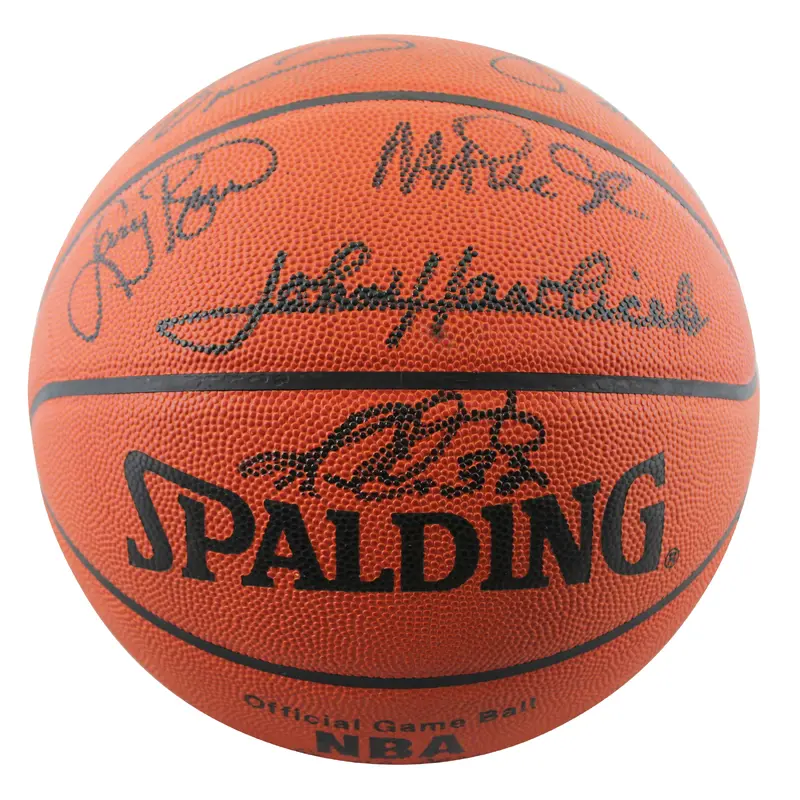 NBA 50 (13) Havelicek, Johnson, Bird, O'Neal Signed NBA Basketball BAS #AE13451