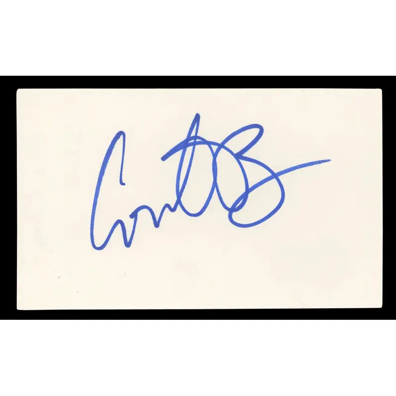 Conan O'Brien The Tonight Show Authentic Signed 3x5 Index Card BAS #BL96648