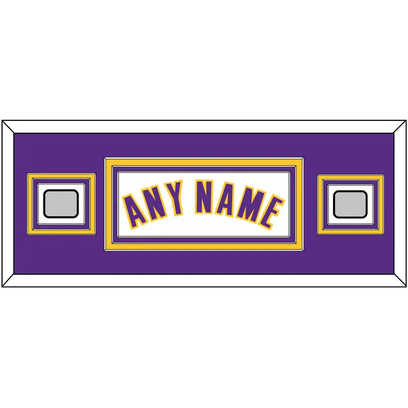 Los Angeles Name & 2 Champions Patches - Alternate White (2002-2018) - Triple Mat 4