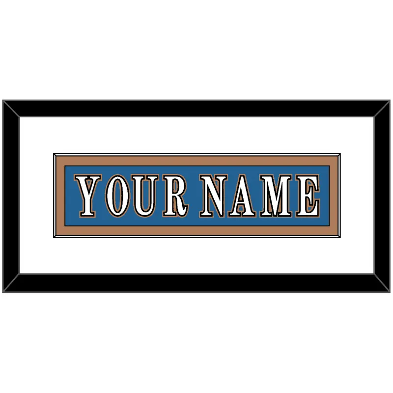 Washington Nameplate - Road Blue (1995-2000) - Single Mat 1