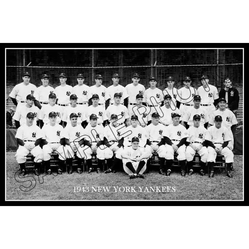 1943 New York Yankees Poster 11X17 - Dickey McCarthy Gordon - 2207