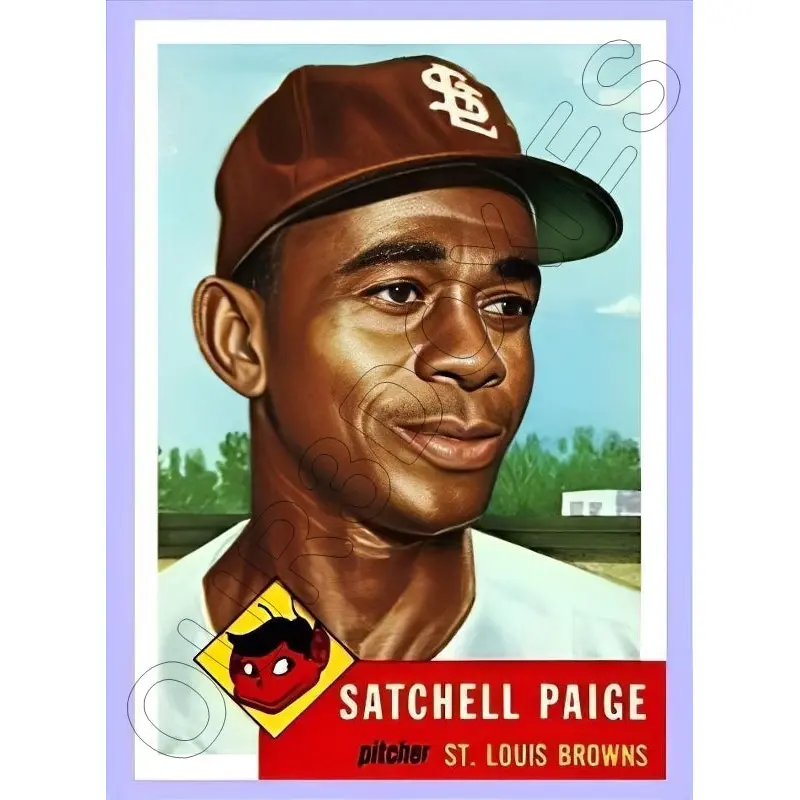Satchel Paige 1953 Topps Reproduction Card - 4044