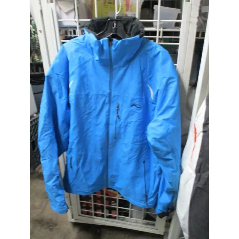 Used KJUS Lasse Blue Snow Jacket Size 56 / Adult Size 2XL - small pen marks