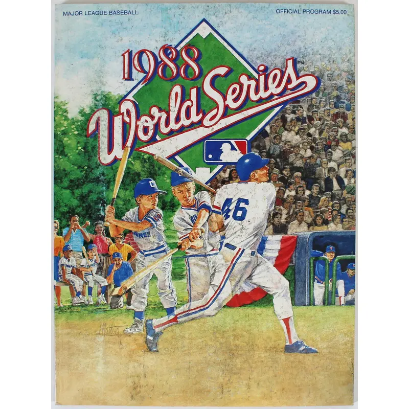 1988 World Series Athletics vs. Dodgers Official Program World Series Magazine 2