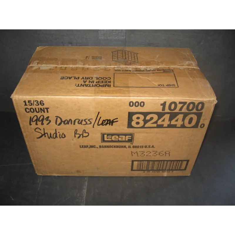 1993 Leaf Studio Baseball Case (15 Box) (82440)