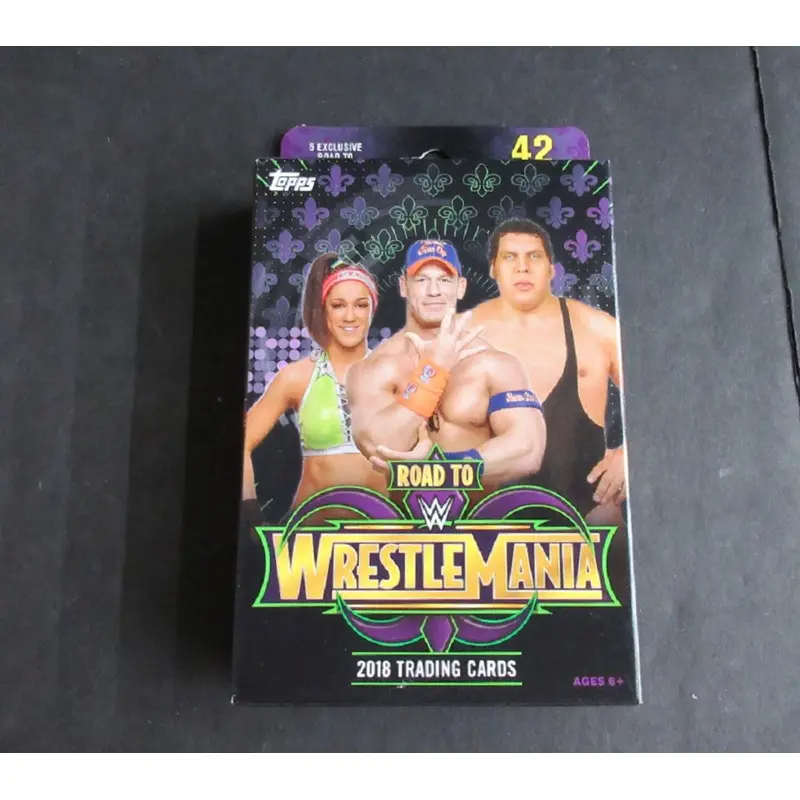 2018 Topps WWE Wrestling Road To WrestleMania Hanger Box (42 Cards)