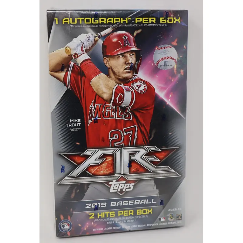 2019 Topps Fire Baseball Box (Hobby) (20/6)