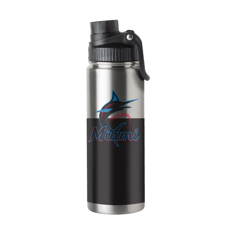 Miami Marlins 21oz Colorblock Twist Top Water Bottle