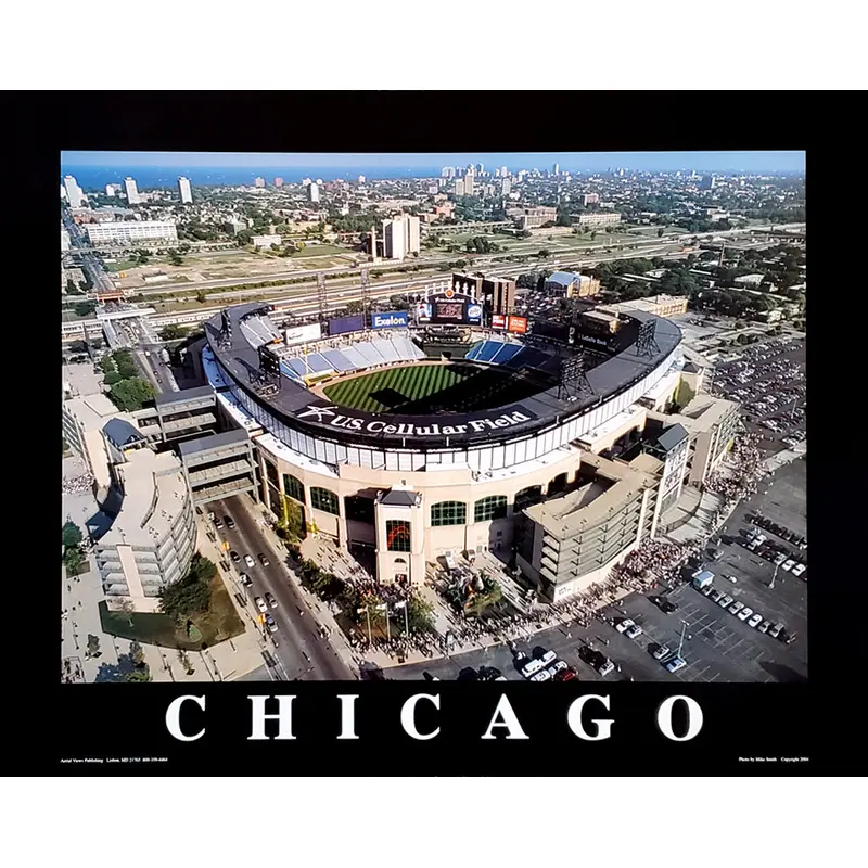 Chicago White Sox MLB Baseball Stadium "From Above" Premium Poster Print - Aerial Views