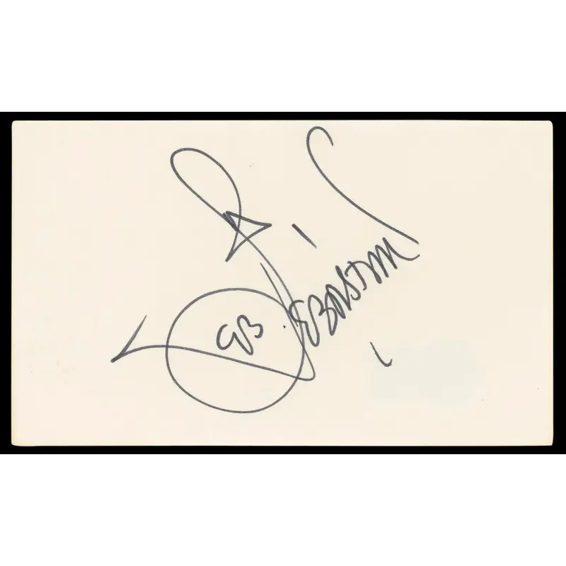 Joan Sebastian Musician Authentic Signed 3x5 Index Card Autographed BAS #BL98598