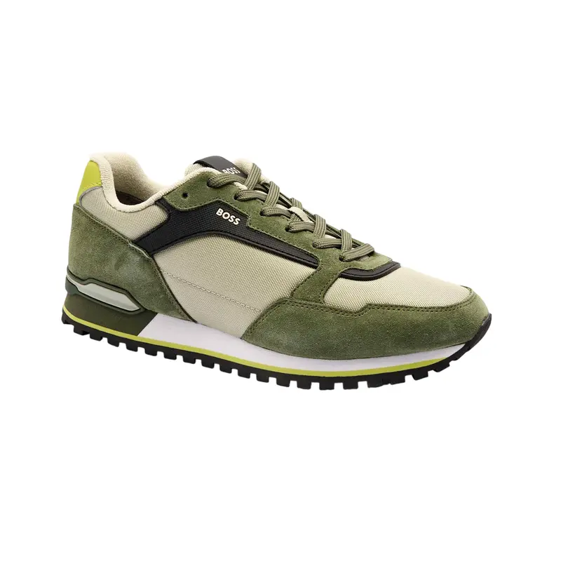 BOSS SNEAKERS MENS PARKOUR RUNN SDNYT OPEN GREEN 50523221343