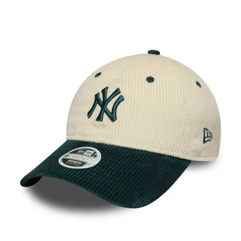 New York Yankees Womens MLB Block Cord Cream 9TWENTY Adjustable Cap