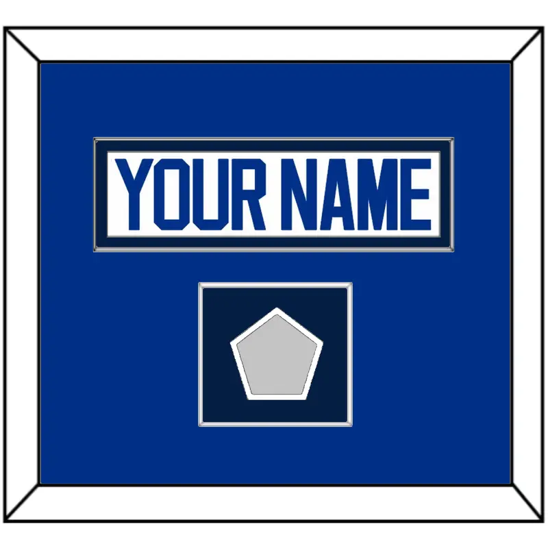 St. Louis Nameplate & Stanley Cup Finals Patch - Road White - Single Mat 4