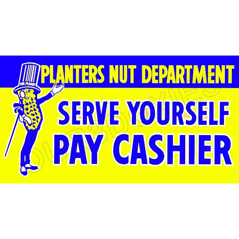 1950's Planters Peanuts Store Counter Standup Sign - Mr. Peanut - 2300