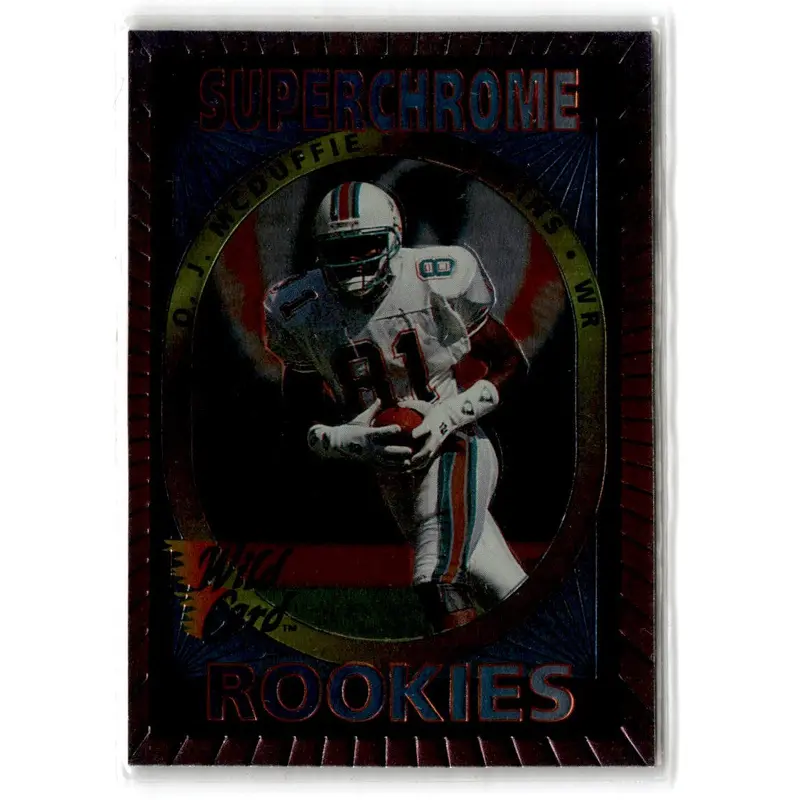 1993 Wild Card Superchrome Rookies O.J. McDuffie #21