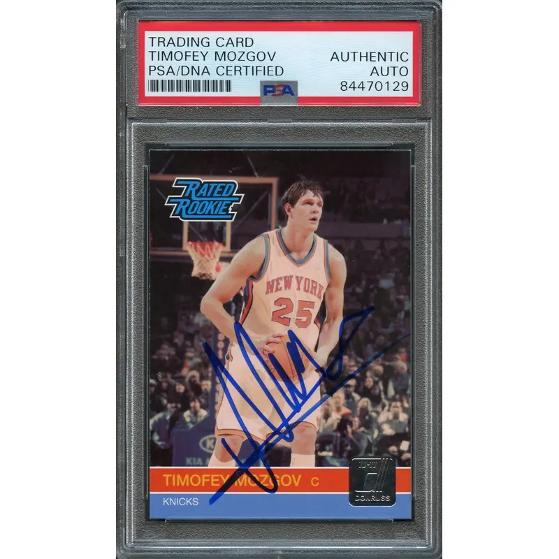 2010-11 Donruss Rated Rookie #262 Timofey Mozgov Signed AUTO PSA Slabbed RC Knicks