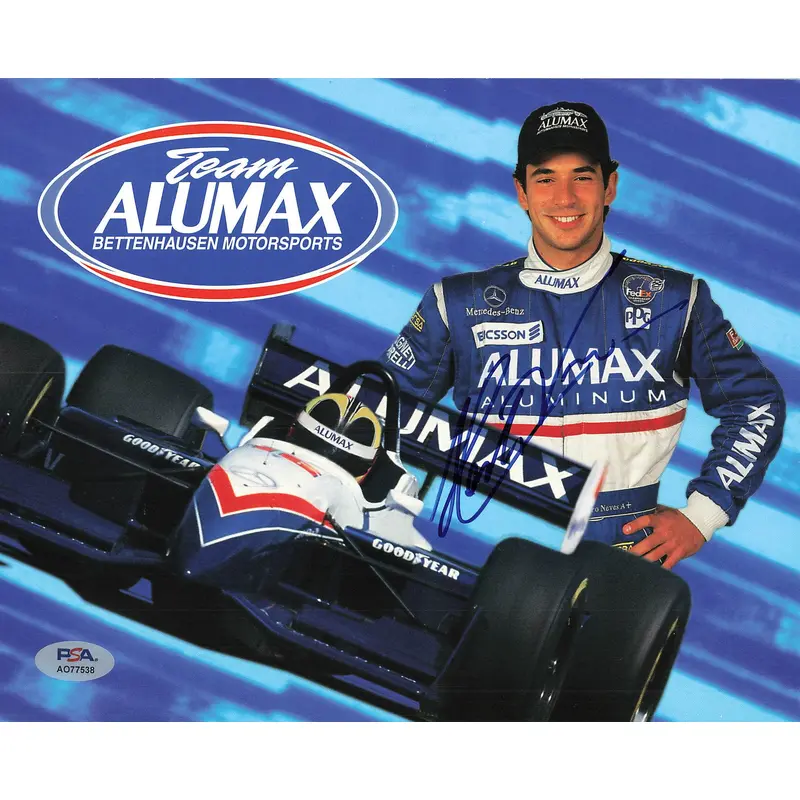 Helio Castroneves signed 8x10 photo PSA/DNA Autographed Nascar