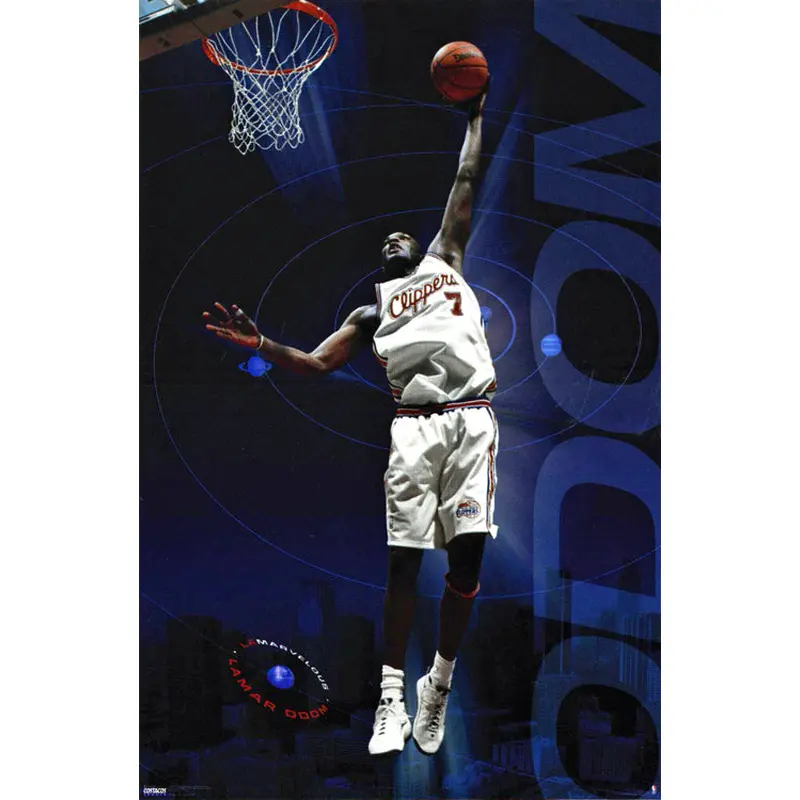 Lamar Odom "LaMarvelous" Los Angeles Clippers Action NBA Poster - Costacos 2000