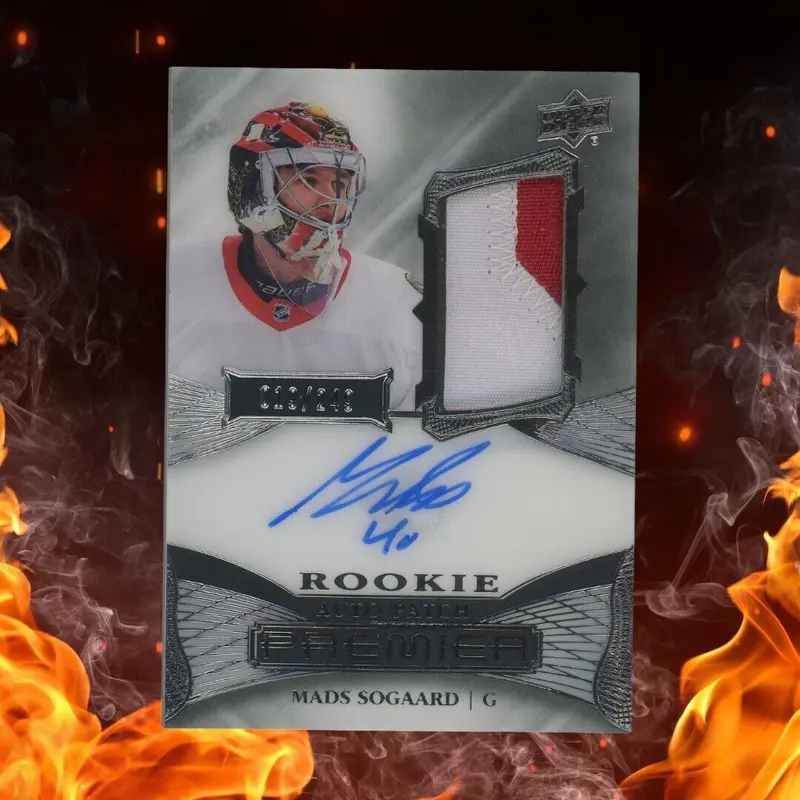 2022-23 Upper Deck Premier MADS SOGAARD Acetate Rookie Patch Auto /249 #AR-MS