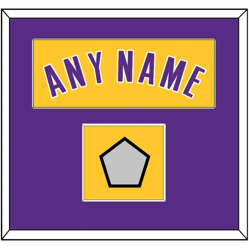 Los Angeles Name & Trophy Patch - Home Yellow (1999-2018) - Single Mat 2