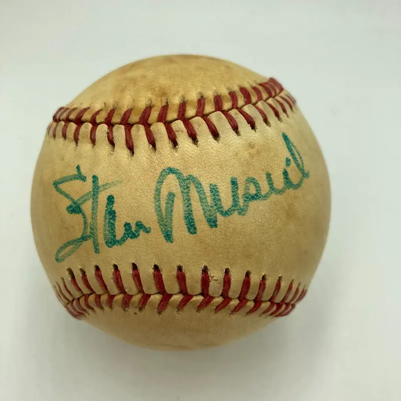 Stan Musial Signed Vintage Official National League Feeney Baseball JSA COA