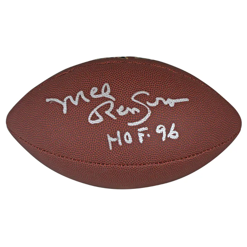 Cowboys Mel Renfro "HOF 96" Signed Wilson Super Grip Nfl Football BAS Witnessed