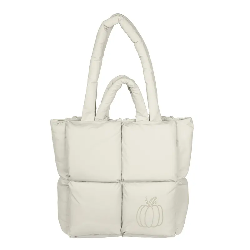 Fall Pumpkin Puff Tote
