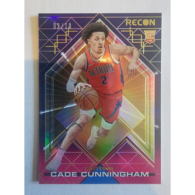 Cade Cunningham 2021 Panini Recon Holo Gold #2/10 RC