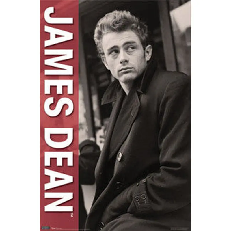 James Dean "Rebel" Poster (1950s Trenchcoat Pose) - Trends International