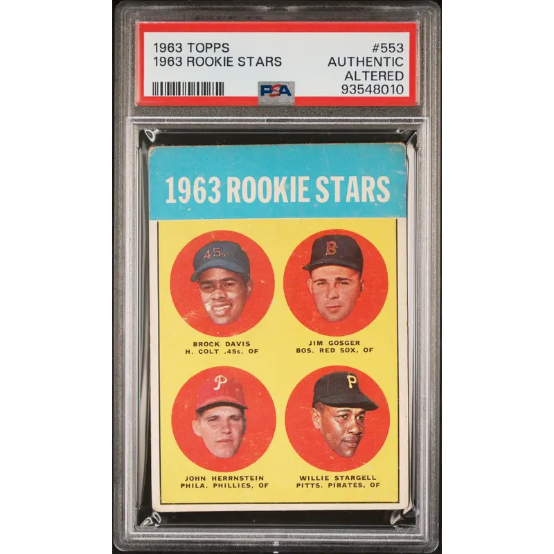 Willie Stargell 1963 Topps #553 PSA Authentic Altered