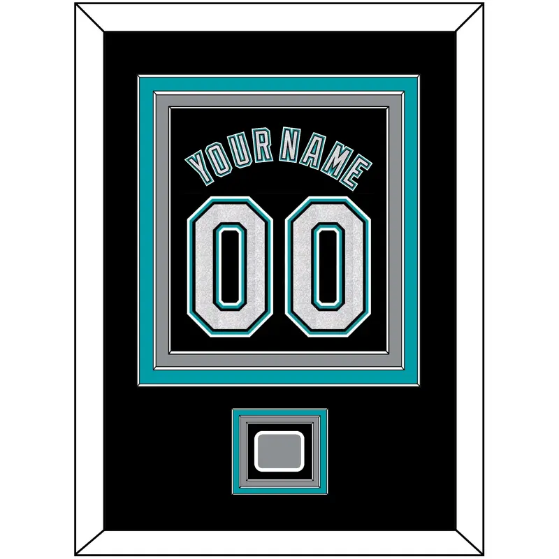 Florida Name & Number With World Series Patch - Alternate Black (2003-2011) - Triple Mat 2