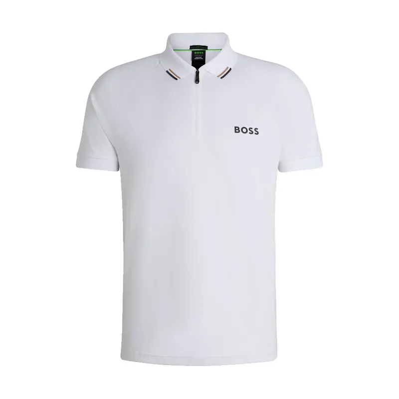 HUGO BOSS MENS POLO WHITE PHILIX MB 3 50519863100