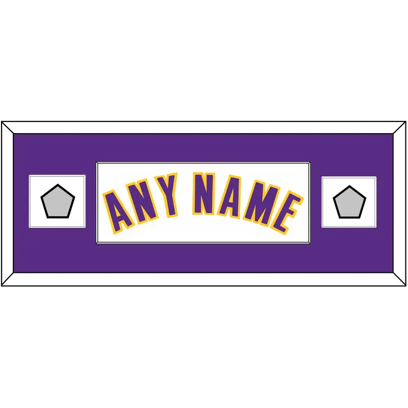 Los Angeles Name & 2 Champions Patches - Alternate White (2002-2018) - Single Mat 2