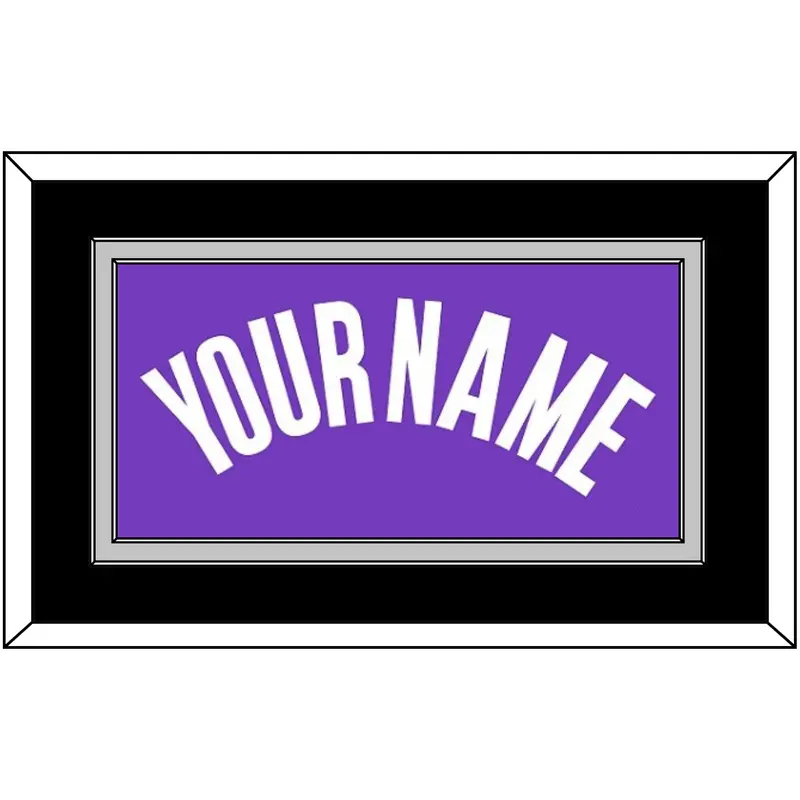 Sacramento Name - Road Purple (2014-2016) - Double Mat 3