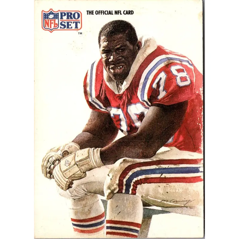 1990 Pro Set Super Bowl XXV Binder Ed Too Tall Jones #16