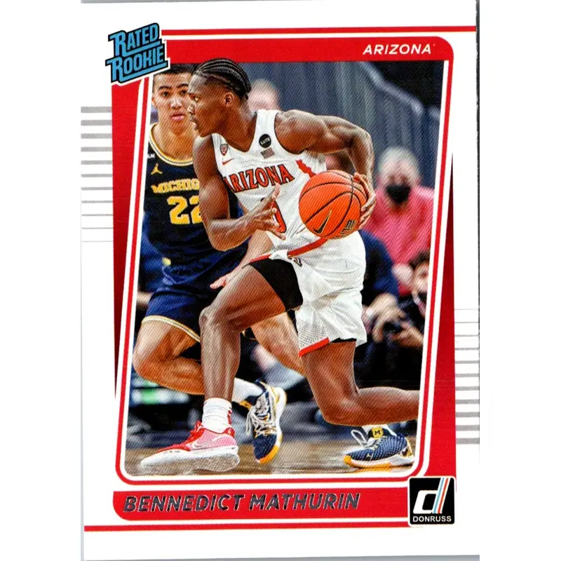 2022 Panini Chronicles Draft Picks Donruss Optic Rated Rookie Bennedict Mathurin #3