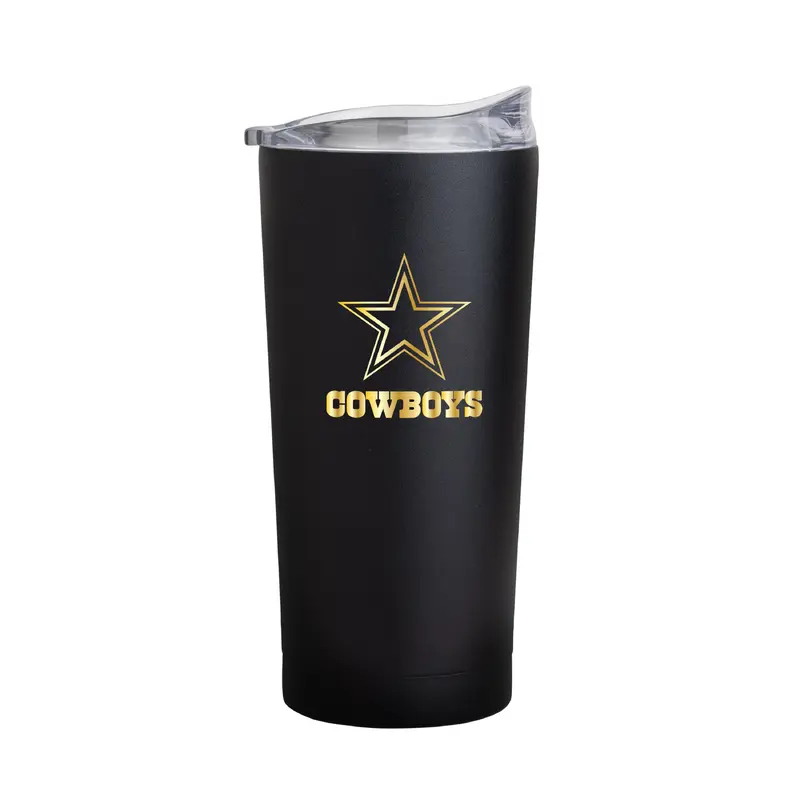 Dallas Cowboys Black 20oz Foil Powder Coat Tumbler