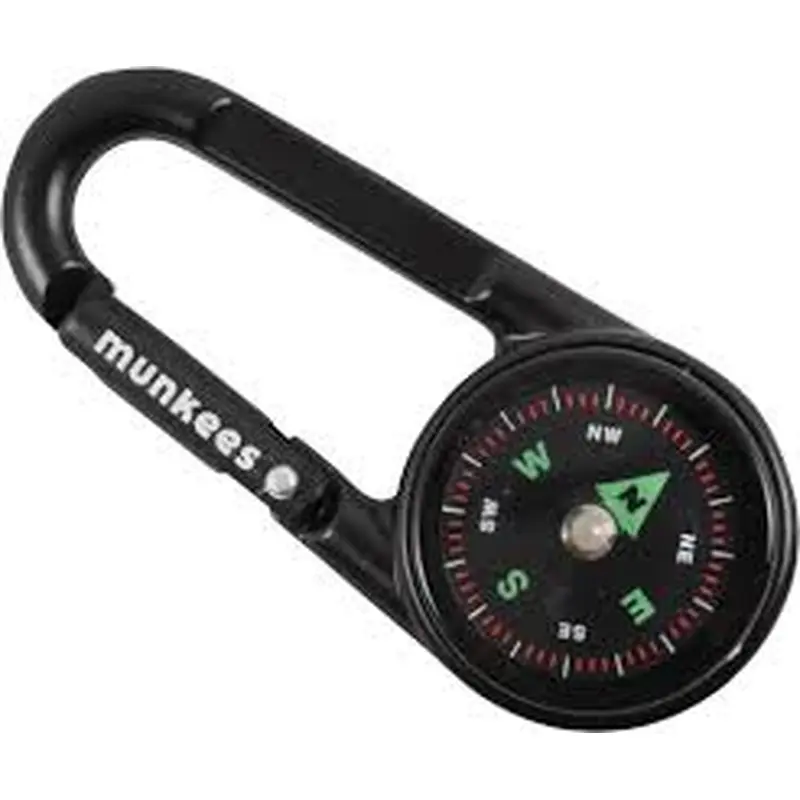 New Munkees Compass Carabiner Compass With Thermometer