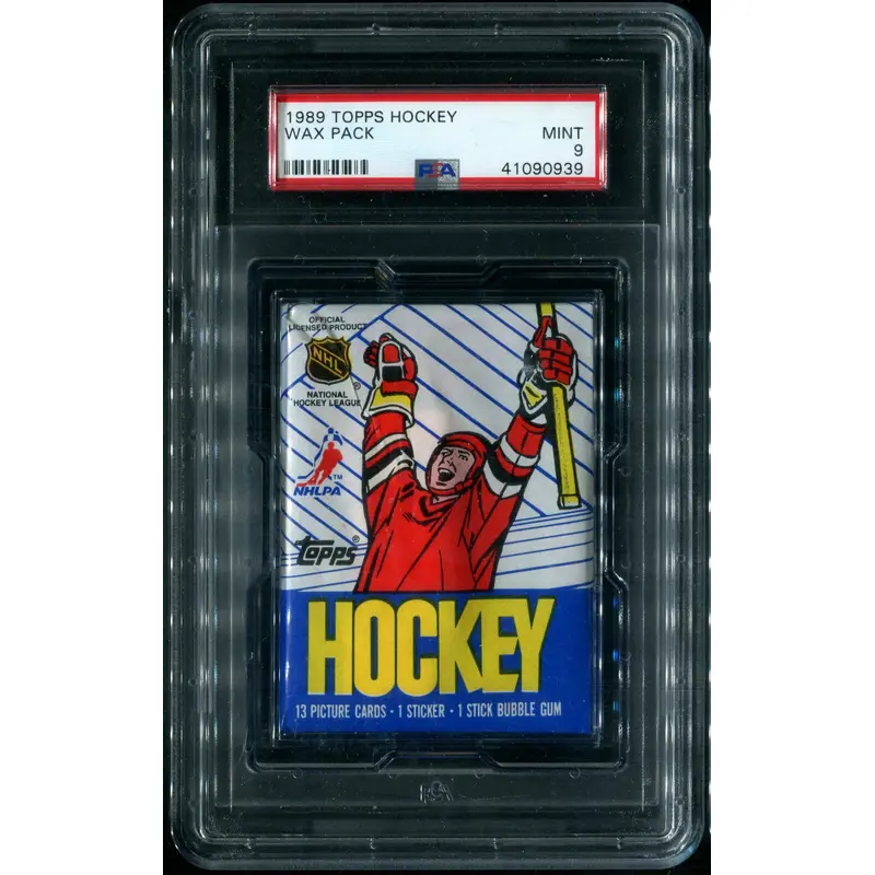 1989/90 Topps Hockey Unopened Wax Pack PSA 9