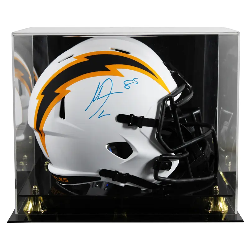 Chargers Antonio Gates Signed Lunar Full Size Speed Rep Helmet W/ Case BAS Wit