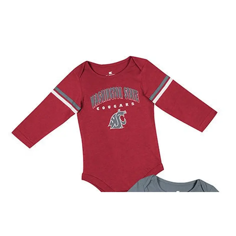 Colosseum Crimson  WA ST Long Sleeve Onesie