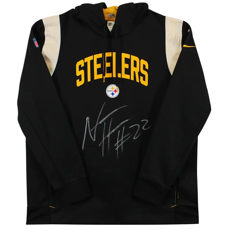 Najee Harris Signed Worn Steelers Team Issued Nike Therma-Fit Hoodie Fanatics