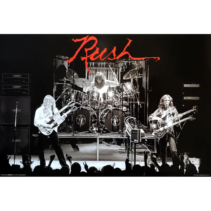 Rush "1978 Live On Stage" Rock Concert Action Music Poster - Aquarius Images