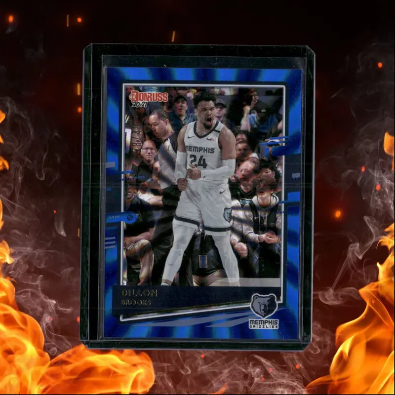 2020-21 Panini Donruss Dillon Brooks Blue Laser 28/49 #47