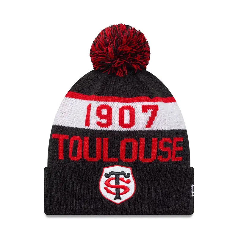 Stade Toulousain Kids Black Sport Knit Beanie Hat