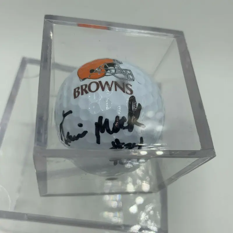 Kevin Mack NFL Signed Autographed Golf Ball PGA With JSA COA
